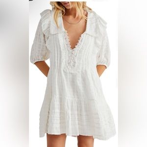 Free People Windowpane Check minidress